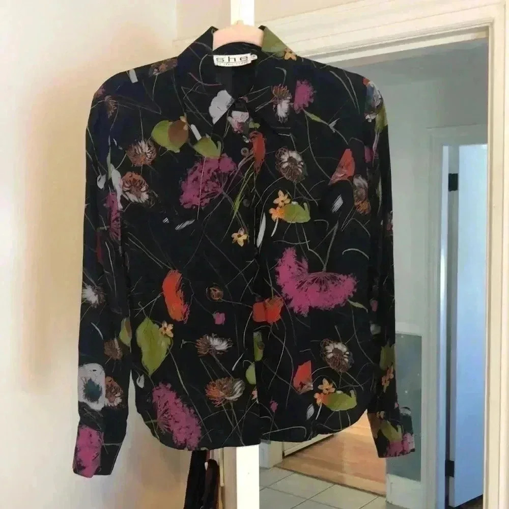 Vintage SHE by Sheri Bodell button up shirt